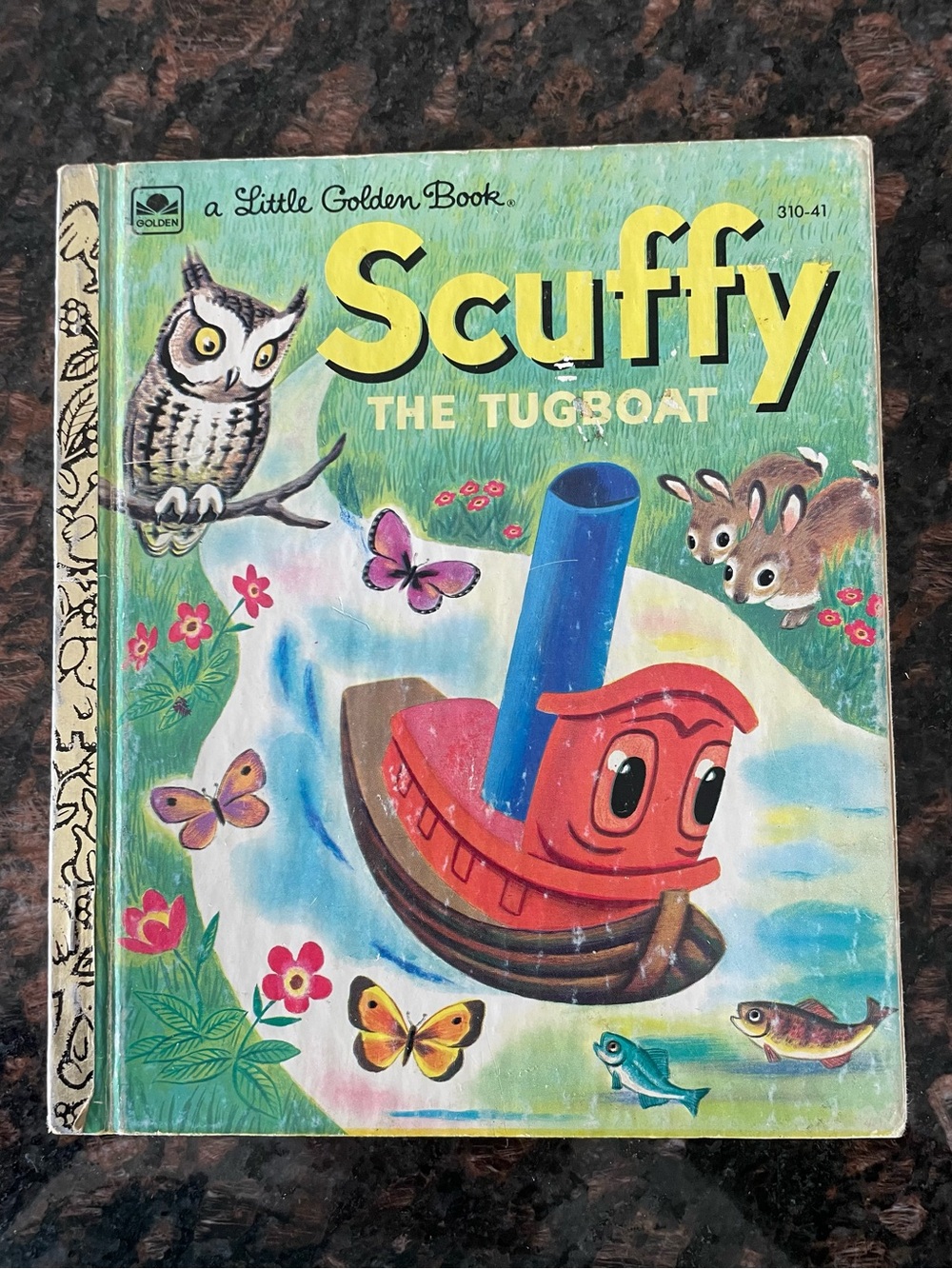 4/$20📚 Vintage Little Golden Book "Scuffy The Tugboat”